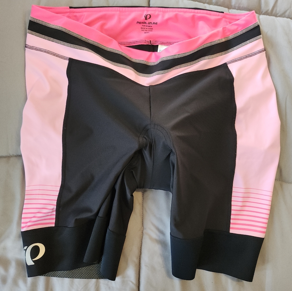 Pearl Izumi For Women 2018 Elite Pursuit Pink/Black Padded Cycle Shorts Size XXL